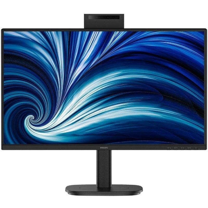 Monitor Profesional Philips 24B2N3200JH 23.8'/ Full HD/ Webcam/ Multimedia/ Regulable en altura/ Negro