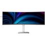 Monitor Profesional Ultrapanorámico Curvo Philips 49B2U5900C 49'/ Dual QHD/ Multimedia/ Regulable en altura/ Negro y Plata