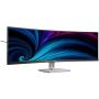 Monitor Profesional Ultrapanorámico Curvo Philips 49B2U5900C 49'/ Dual QHD/ Multimedia/ Regulable en altura/ Negro y Plata
