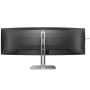 Monitor Profesional Ultrapanorámico Curvo Philips 49B2U5900C 49'/ Dual QHD/ Multimedia/ Regulable en altura/ Negro y Plata