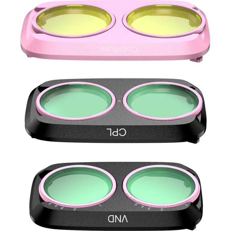Telesin Filter-Kit CPL+VND2-32+COOL Pink - DJI Pocket 4 Pro