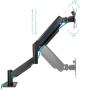 Soporte de Mesa para Monitor TooQ DB1340TNR-B/ Giratorio/ Inclinable/ Rotatorio/ Nivelable hasta 10kg