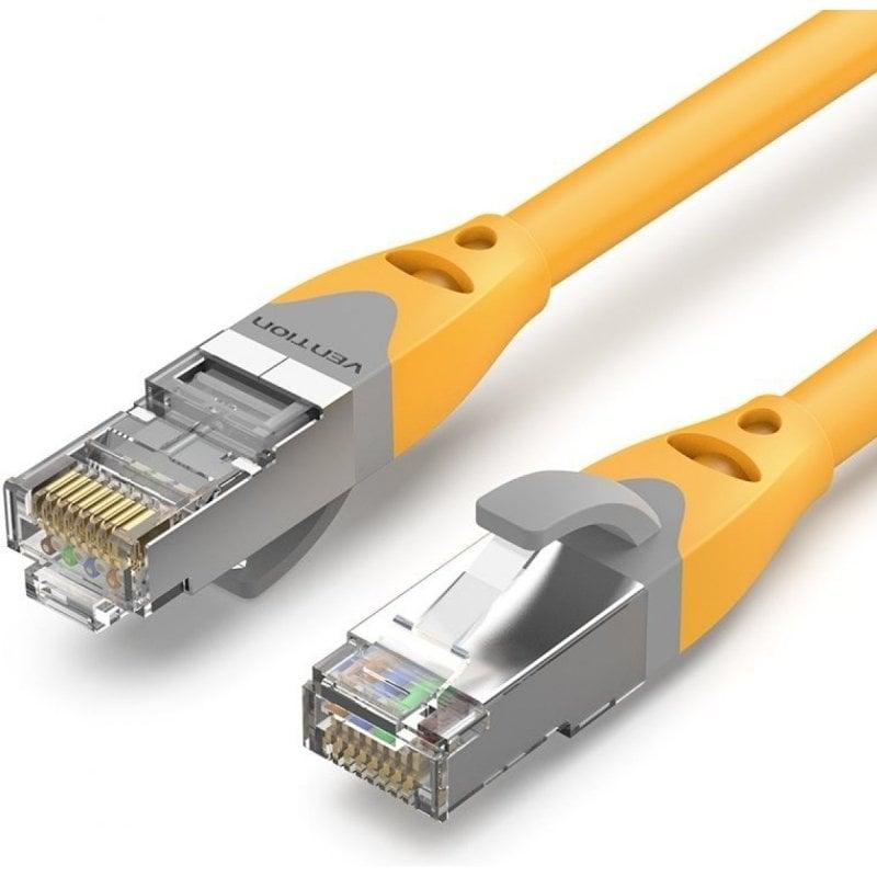 Cable de Red RJ45 SFTP Vention IBHYQ Cat.6A/ 20m/ Amarillo