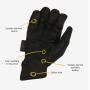 Dirty Rigger Comfort Fit Rigger Glove – Black Edition L