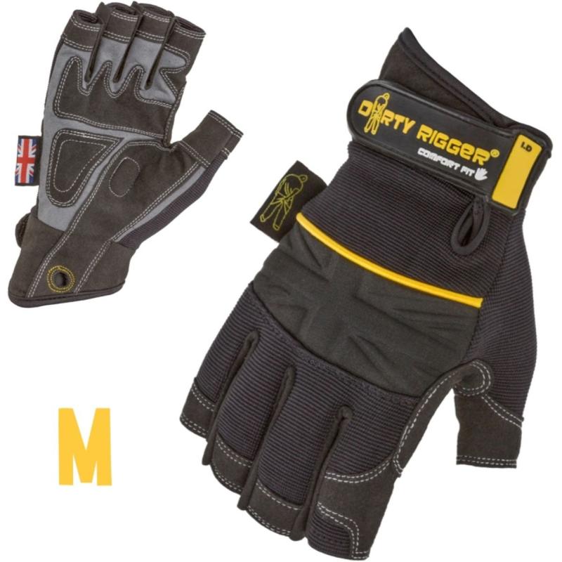 Dirty Rigger Comfort Fit Rigger Glove – Fingerless (V1.6) M