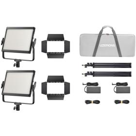 Godox LP400R K2 Black Litemons RGB LED Light Panel 2 Light Kit