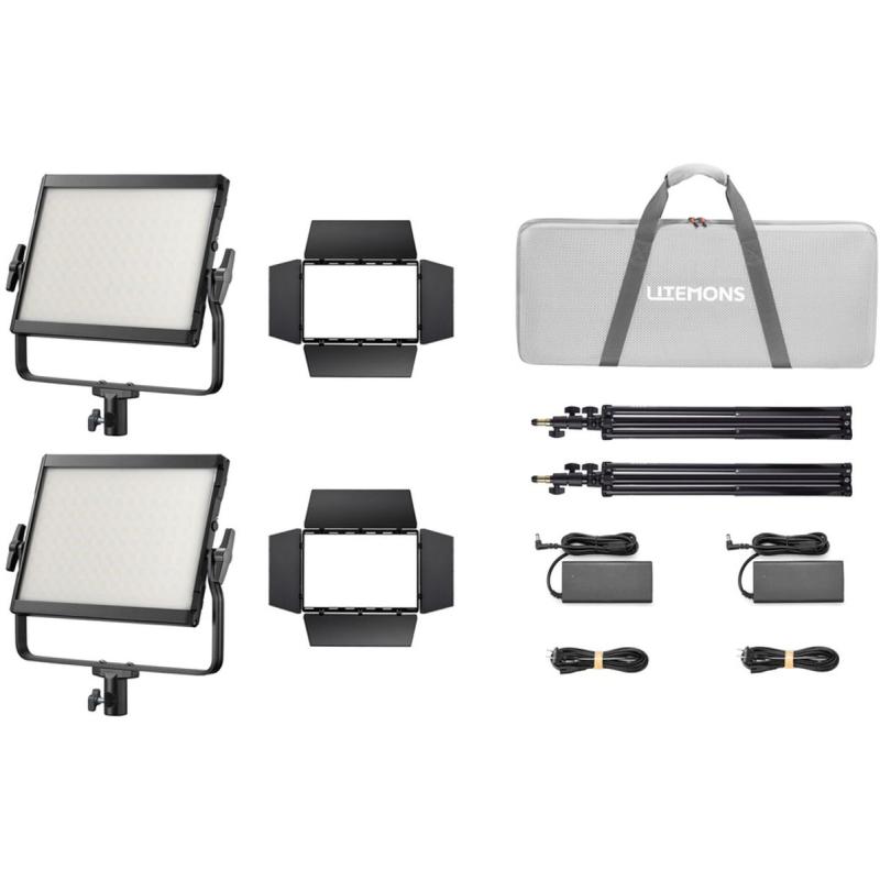 Godox LP400R K2 Black Litemons RGB LED Light Panel 2 Light Kit