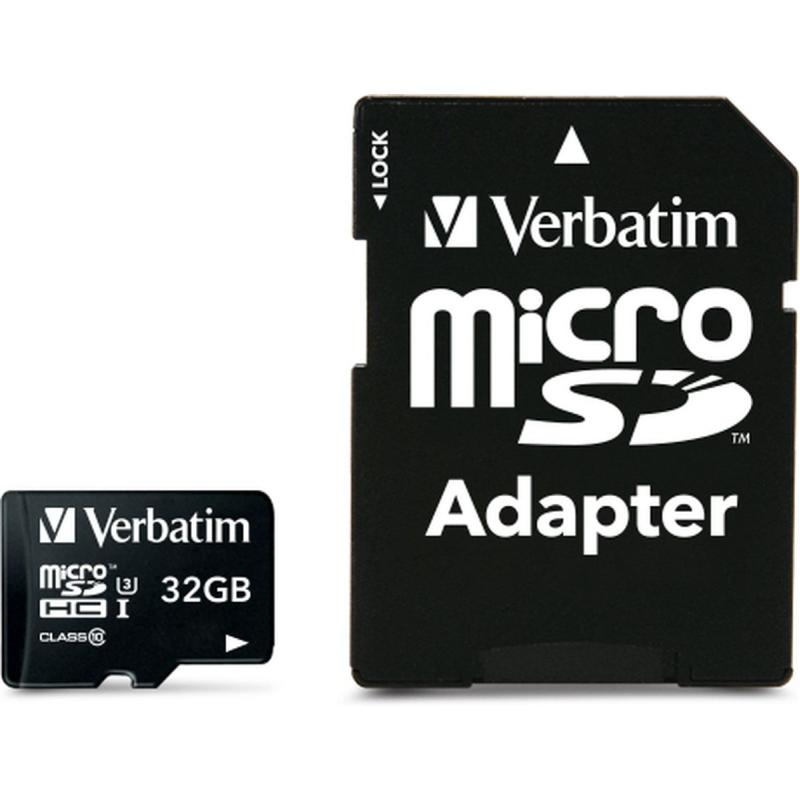 Verbatim Pro 600X MicroSDHC Memory Card 32GB