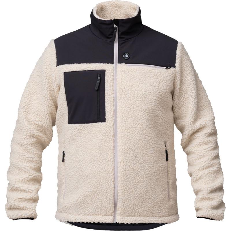 Heat Experience Heatx Hybrid Pile Jacket M Sand/Black - Battery Heated