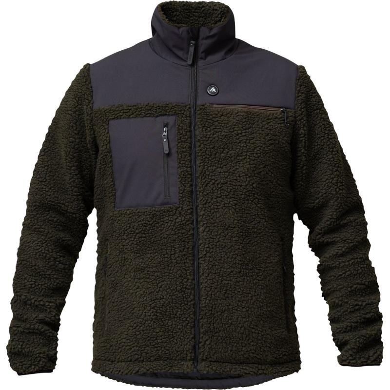 Heat Experience Heatx Hybrid Pile Jacket XXL Olive/Black - Battery Heated