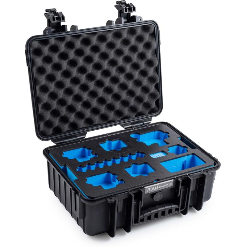 B&amp;W Case Type 4000; Foam Insert For 5X GoPro HERO 9 - 13; Black