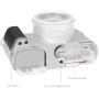 SmallRig 5701 L-Shaped Mount Plate Handle For Panasonic LUMIX L10 (Silver)