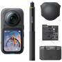 Cámara Digital Deportiva Insta360 X6 Pack Essential/ 8K/ Ángulo de visión 360º/ Negra/ Incluye Stick, 2x Baterías, Bolsa y Capuc