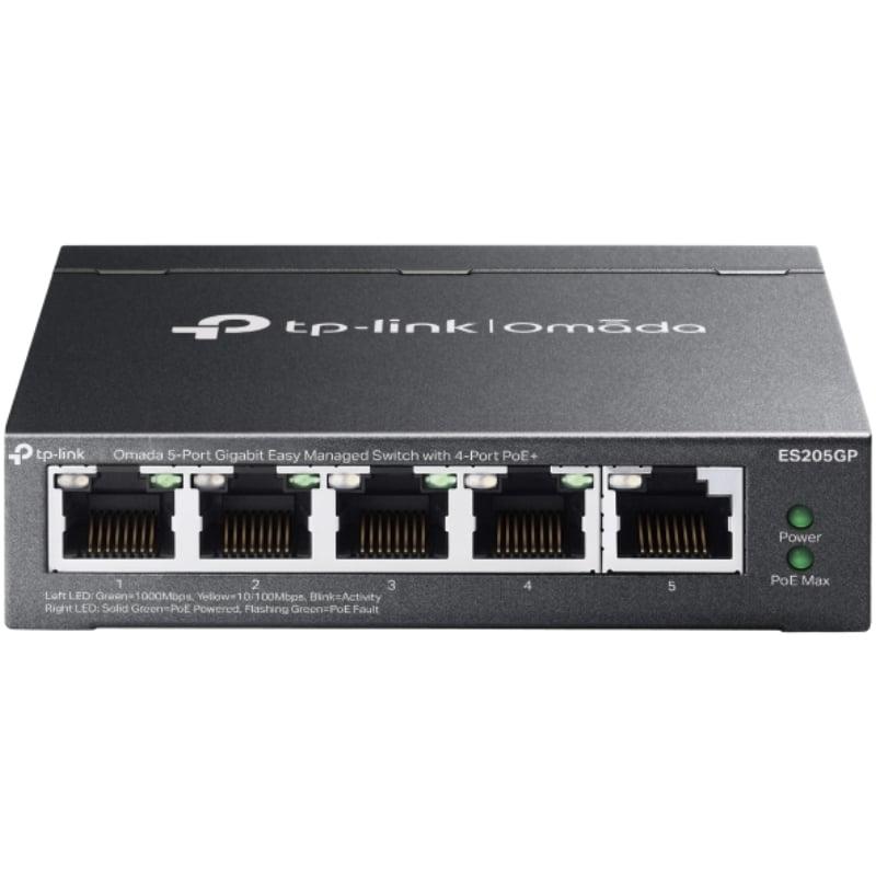 Switch TP-Link Omada ES205GP 5 Puertos/ RJ-45 10/100/1000/ PoE+