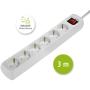 Hama Power Strip 6 Fold w/ Switch 3m White