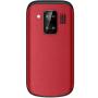 Teléfono Móvil Sunstech CELT24 para Personas Mayores/ Rojo