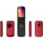 Teléfono Móvil Sunstech CELT24 para Personas Mayores/ Rojo