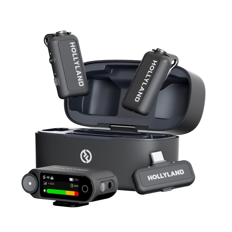 Comprar Hollyland LARK MAX 2 Combo - Sistema de micrófonos inalámbricos para dos personas - Ganga Electrónica
