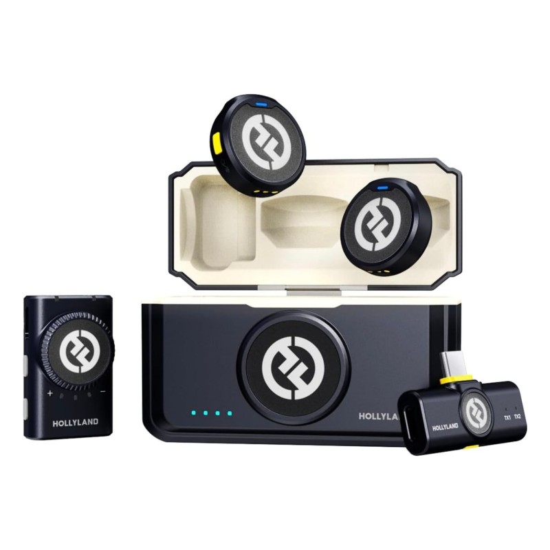 Comprar Hollyland LARK M2 Mini Combo - Micrófono inalámbrico para cámara y móvil - Ganga Electrónica