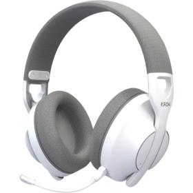 Auriculares Gaming Inalámbricos con Micrófono Krom Phase/ Bluetooth/ Jack 3.5/ USB 2.0/ Blancos