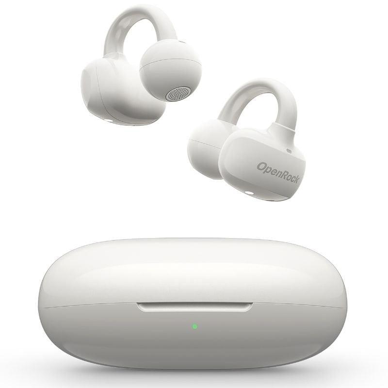 Auriculares Deportivos de Conducción Aérea OpenRock E OPACE02 V2 con estuche de carga/ Autonomía 7h/ Blancos