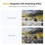 K&amp;F Concept Smartphone Magnetic CPL Filter 67mm w/ Clip