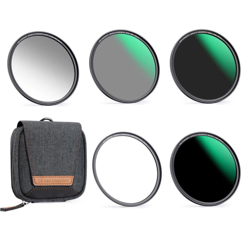K&amp;F Concept Magnetic ND Filter-Kit GND8+ND8/64/1000 82mm