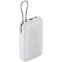 Powerbank 20000mAh Xiaomi Power Bank Integrated Cable/ 22.5W/ Blanco/ Incluye Cable USB Tipo-C
