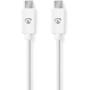 Nedis USB-Cable | USB-C Male | USB-C Male | 60 W | 480 Mbps | 3M | White | Box