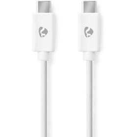 Nedis USB-Cable | USB-C Male | USB-C Male | 60 W | 480 Mbps | 3M | White | Label