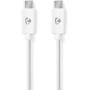 Nedis USB-Cable | USB 2.0 | USB-C Male | 60 W | 480 Mbps | 2M | White | Label