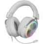 Auriculares Gaming Inalámbricos con Micrófono Mars Gaming MH-FORGE/ Jack 3.5/ Bluetooth/ Blancos
