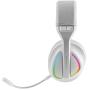 Auriculares Gaming Inalámbricos con Micrófono Mars Gaming MHW-QUASAR/ Jack 3.5/ Bluetooth/ Blancos
