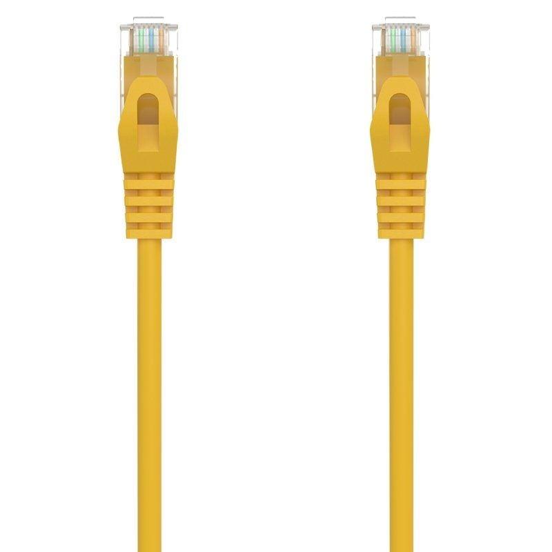 Cable de Red RJ45 AWG24 UTP Aisens A145-0566 Cat.6A/ LSZH/ 1m/ Amarillo