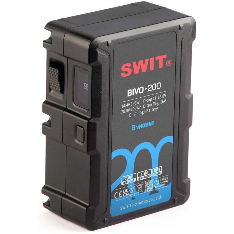 SWIT BIVO-200 BIVO-200 | 200WH 14V/28V 200W High Load B-Mount Battery