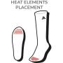 Heat Experience Heatx Everyday Socks/Battery V3 L Grey-Battery Heated-EU43-45