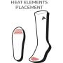 Heat Experience Heatx Carve Socks/Battery S Sand/Black-Battery Heated - EU37-39