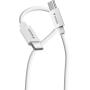 Verbatim 32409 Essentials SYNC Charge Cable USB-C To USB-C 100W 3m - White