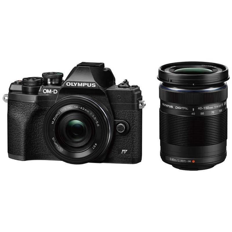 Olympus OM-D E-M10 Mark IV Negra Kit 14-42mm EZ + 40-150mm R | Ganga Electrónica