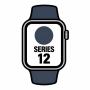 Apple Watch Series 12/ GPS/ 42mm/ Gris Espacial/ Correa Deportiva Azul Marino (S/M)