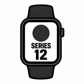 Apple Watch Series 12/ GPS/ 46mm/ Negro/ Correa Deportiva Negra (S/M)