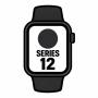 Apple Watch Series 12/ GPS/ 46mm/ Negro/ Correa Deportiva Negra (S/M)