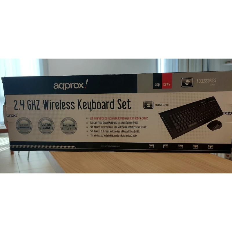 Approx Teclado Inalámbrico Multimedia 2.4GHz Negro - Solo | Ganga Electrónica