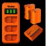 Rollei Charger Set EN-EL15 3 Accu&amp;#039;s Charger