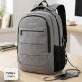 Mochila Subblim City Plus Backpack para Portátiles hasta 16'/ Puerto USB/ Gris