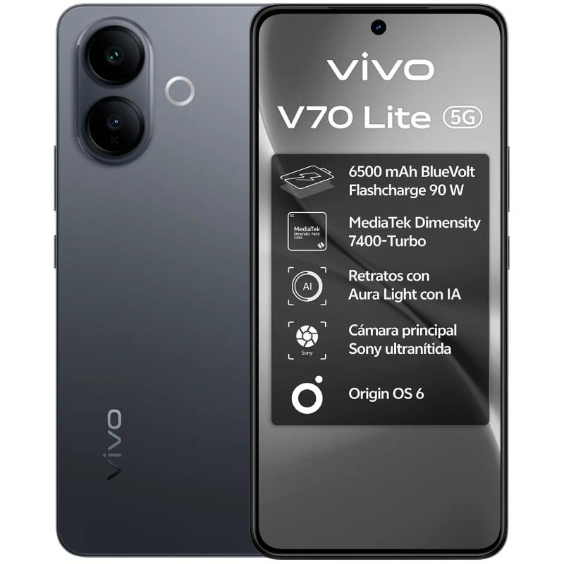 Smartphone Vivo V70 Lite 6GB/ 128GB/ 6.77'/ 5G/ Negro