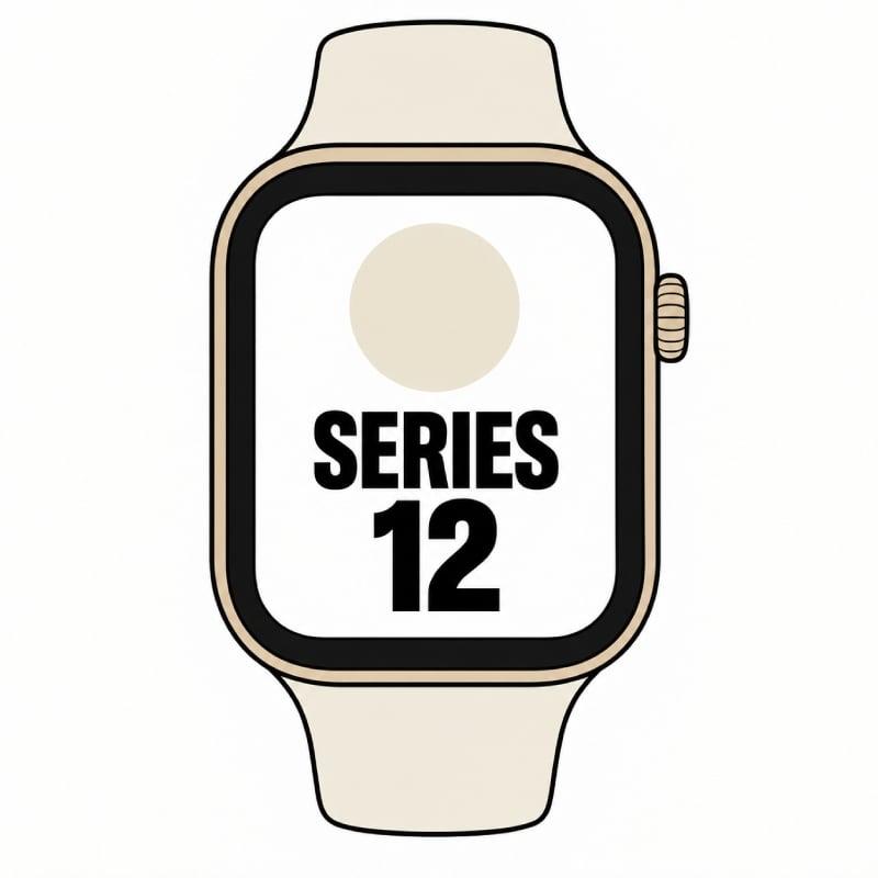 Apple Watch Series 12/ GPS/ 46mm/ Dorado Claro/ Correa Deportiva Arena (S/M)