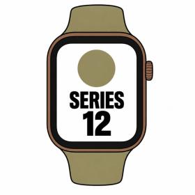 Apple Watch Series 12/ GPS/ 46mm/ Bronce Oscuro/ Correa Deportiva Verde Oliva (S/M)