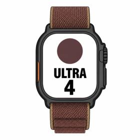 Apple Watch Ultra 4/ GPS/ 49mm/ Caja de Titanio Negro/ Correa Loop Alpine Burdeos M