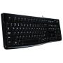 Logitech K120 Corded Keyboard Black (Ita)
